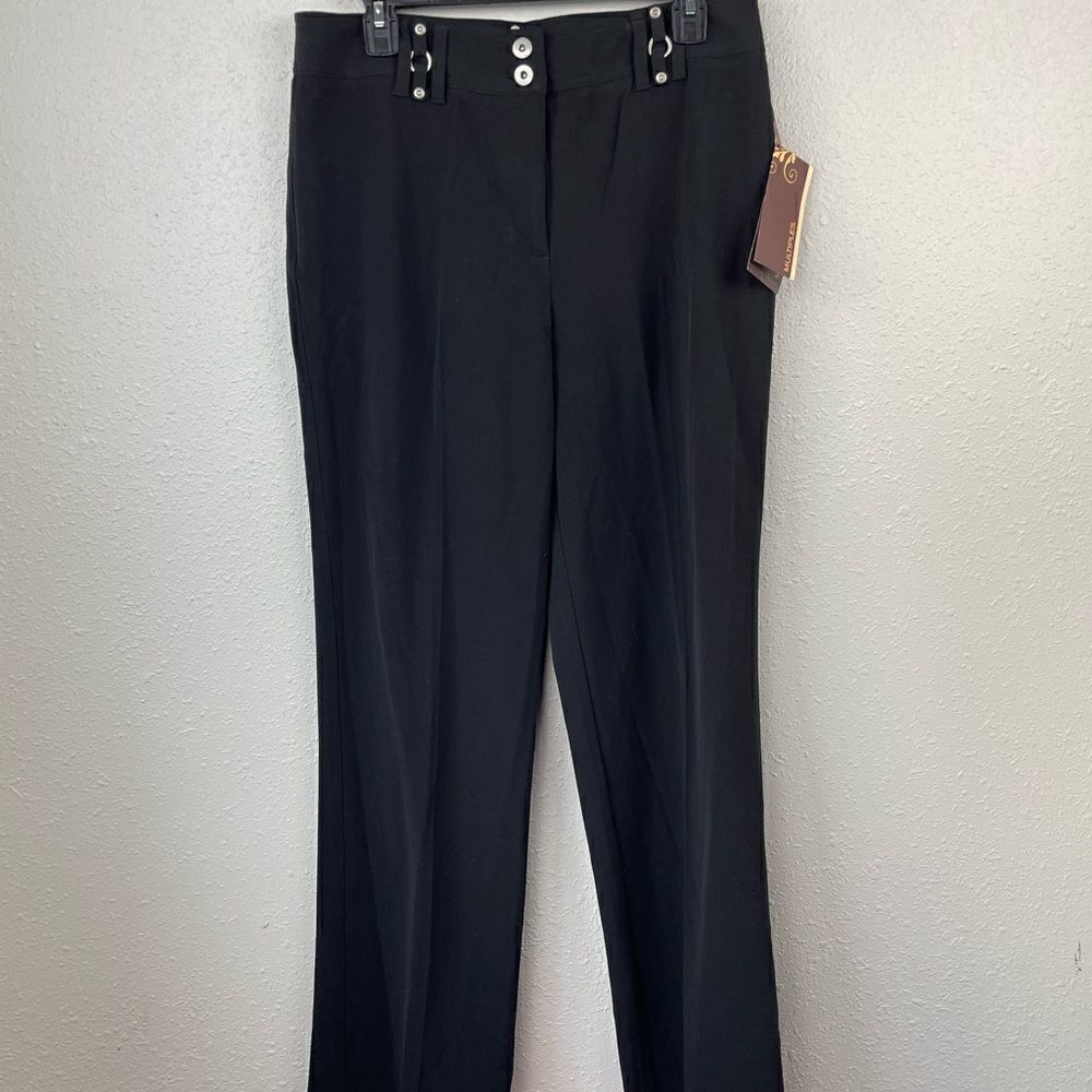 NWT Multiples Black Dress Pants Size 8